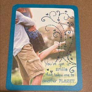 Blue Romantic Greeting Card